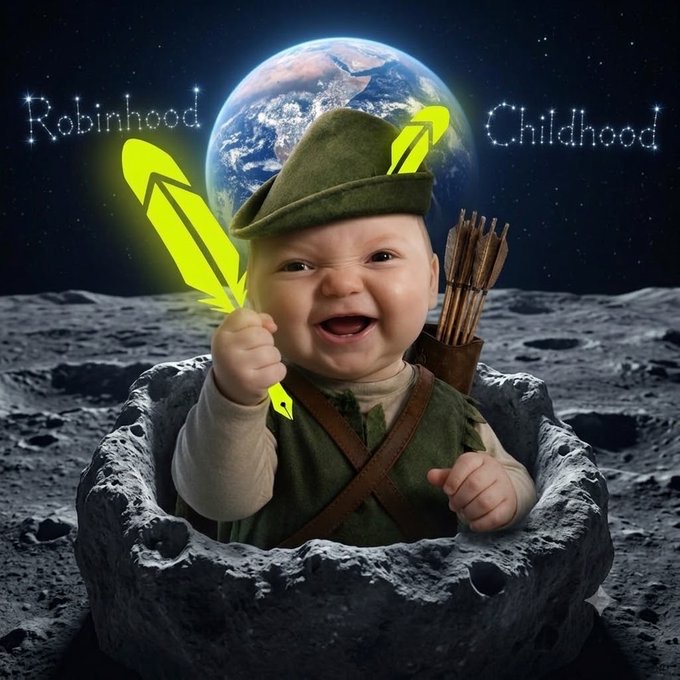 to the moon.